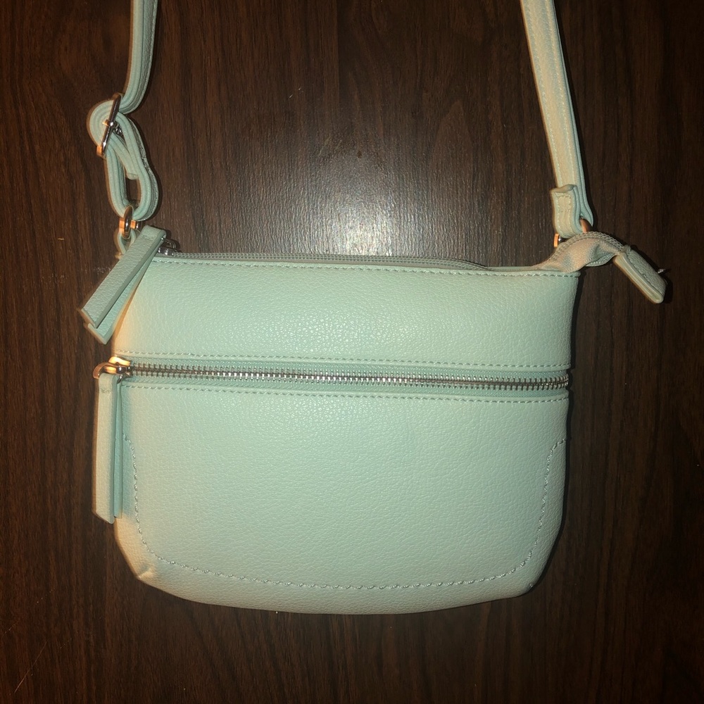 Mint green cross body purse - Picture 2 of 3